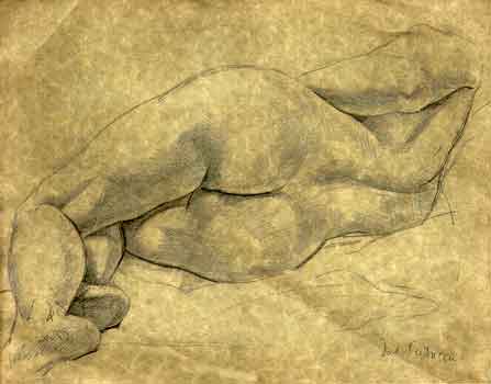 Model Resting Drawing
