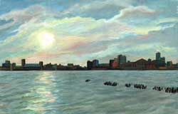 Sunset Over Hudson