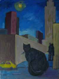 Cat Building Scape