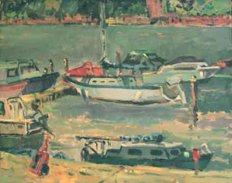 Boats Docked Marina 