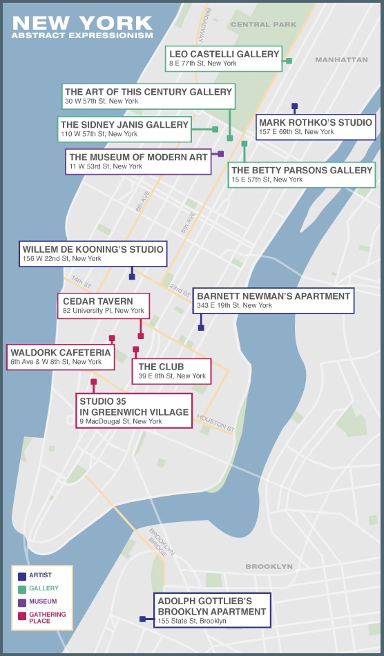 Abstract Expressionism Map